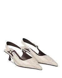 Jimmy Choo Women's Amel Printed Slingback Pumps