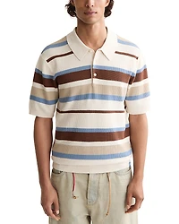 Scotch & Soda Regular Fit Striped Knit Polo