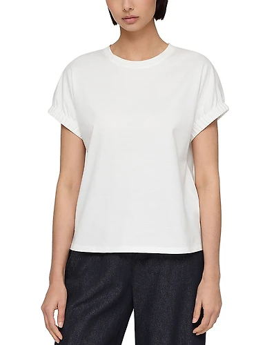 Lafayette 148 New York Gathered Cuff Dolman Tee