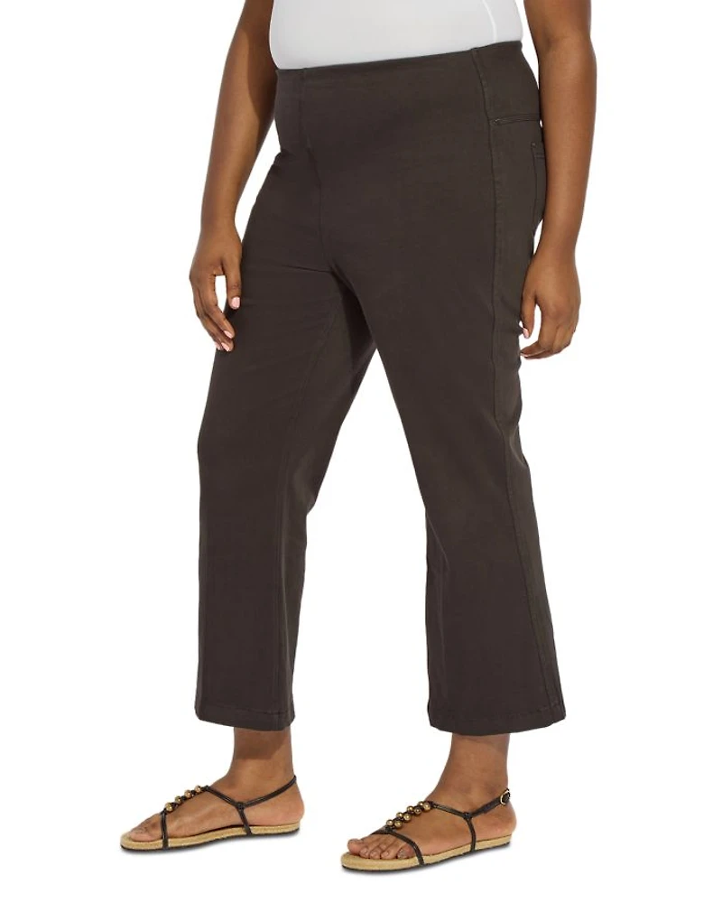 High Rise Ankle Baby Bootcut Jeans Black