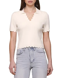 Bagatelle Ribbed Scalloped Edge Top