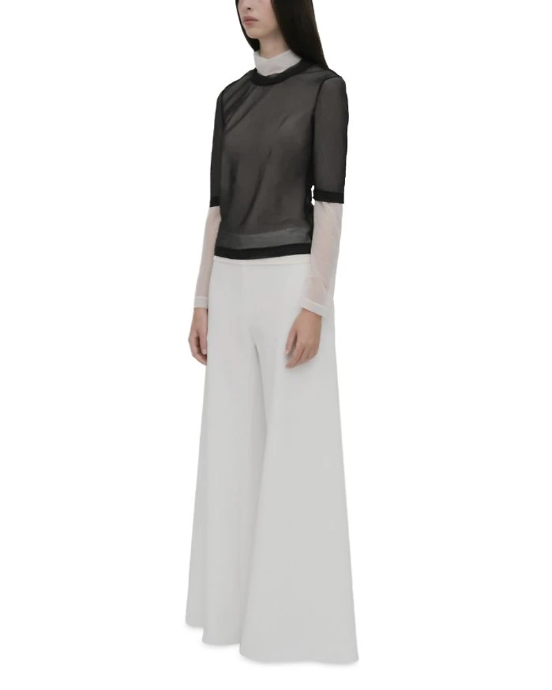 Bias Cut Wide Leg Pants
