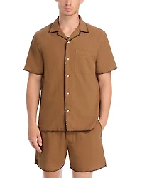 Madewell Relaxed Fit Stitch Trim Camp Shirt