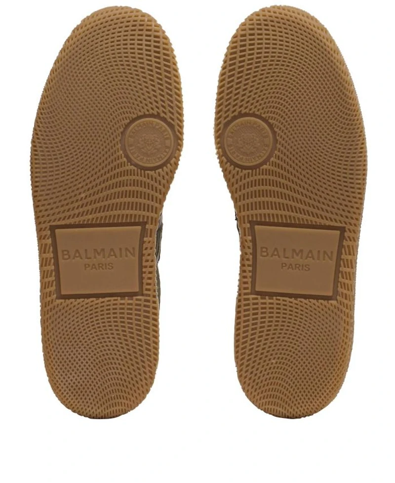 Men's Leather and Canvas Swan Trainers