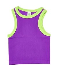 Girls' Contrast Trim Sleeveless Top - Big Kid