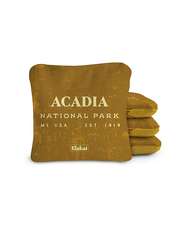 Elakai 6x6 Acadia National Park Durasuede + Turbo Polyglide Pilot Versacraft Cornhole Bags