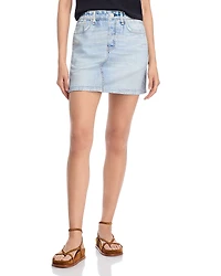 rag & bone Miramar Terry Denim Mini Skirt