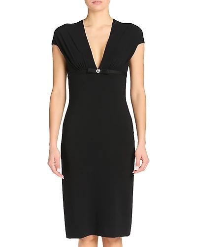 Versace Plunging Neck Dress