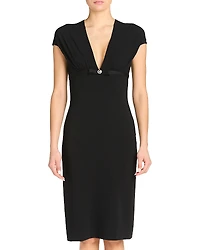 Versace Plunging Neck Dress