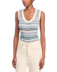 Veronica Beard Ezinna Stripe Knit Tank