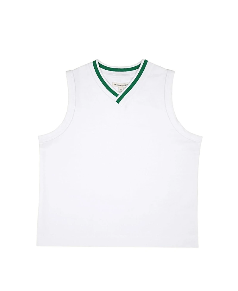 The Sunday Collective Girls' Organic Play V-Neck Vest - Little Kid, Big Kid