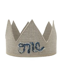oh baby! Girls' Linen Crown - one Yarn Embroidered