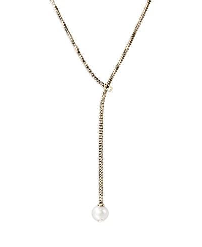John Hardy 14K Yellow Gold Jh Essentials Cultured Freshwater Pearl Adjustable Lariat Necklace, 23