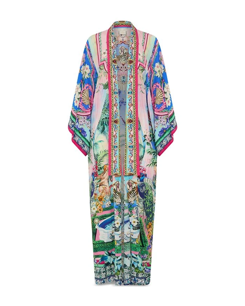 Silk Kimono Swim Cover-Up
