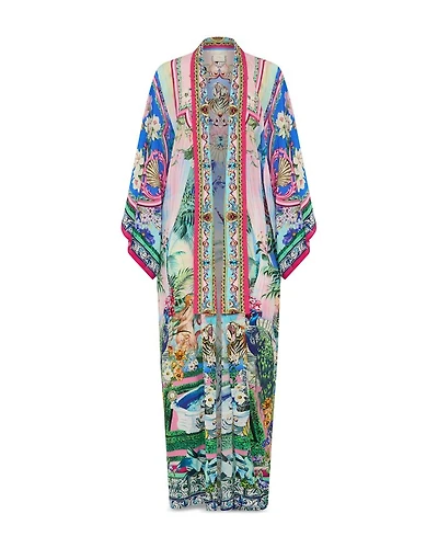 Silk Kimono Swim Cover-Up