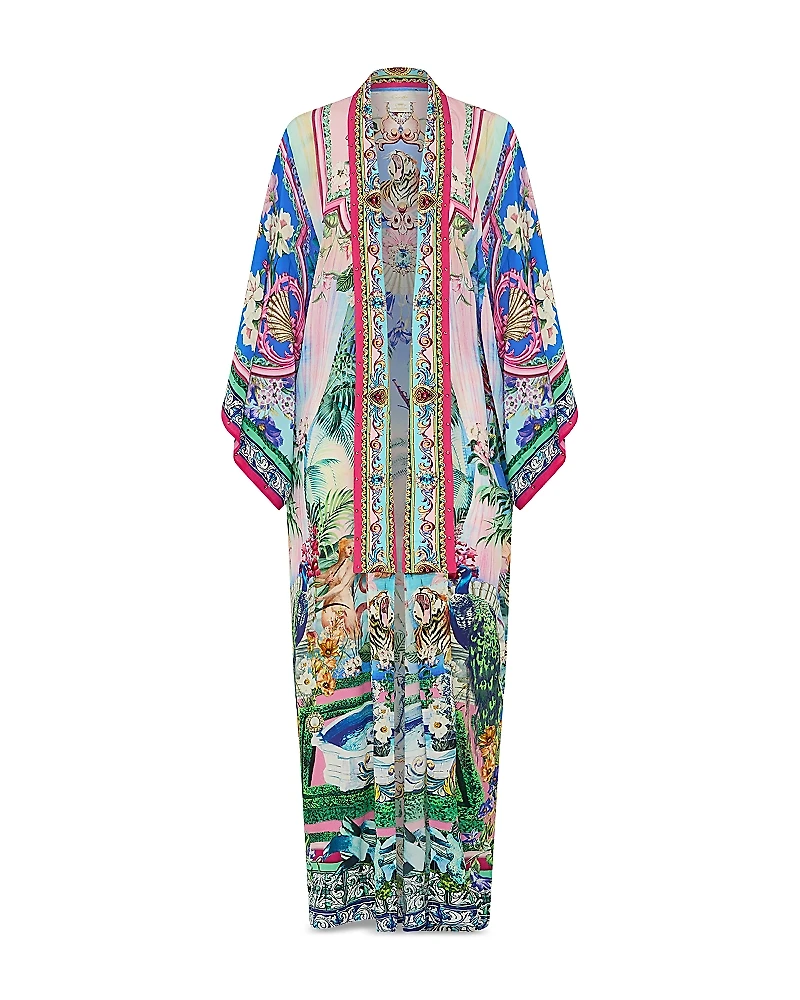 Camilla Silk Kimono Swim Cover-Up