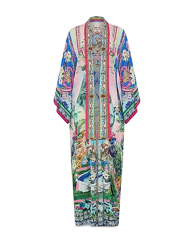 Camilla Silk Kimono Swim Cover-Up