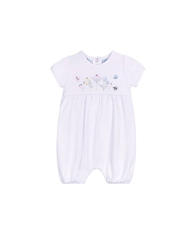 Feltman Brothers Girls' Garden Embroidered Cotton Shortall - Baby