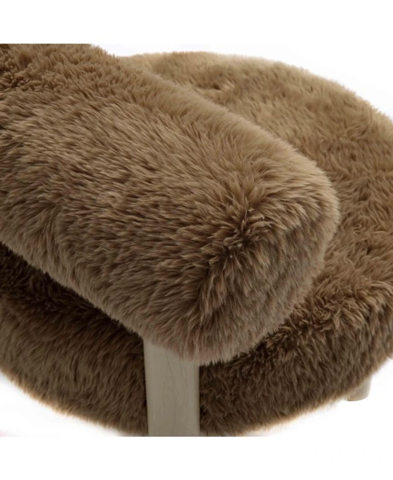 Carmel Faux Shearling Accent Chair