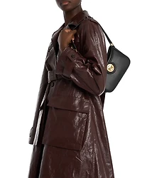 Medallion Mini Leather Shoulder Bag