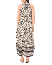 Halter Neck Sleeveless Maxi Dress