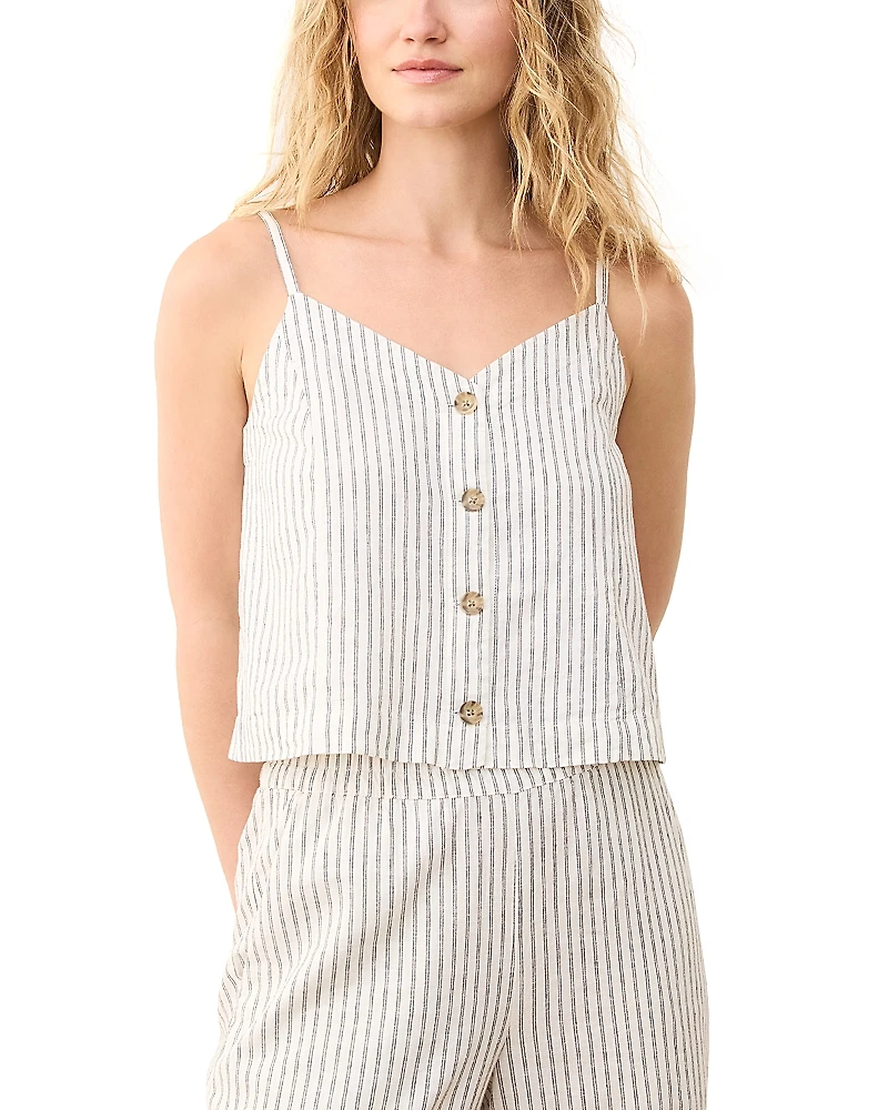 Marine Layer Celeste Stripe Button Down Camisole