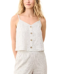 Marine Layer Celeste Stripe Button Down Camisole