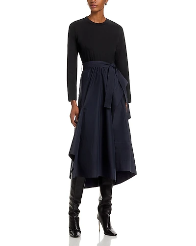 3.1 Phillip Lim Long Sleeve T Shirt Combo Dress