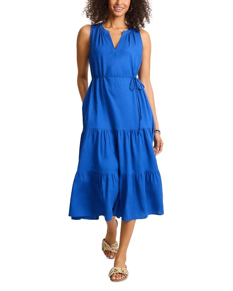 Coastal Tide Sleeveless Sundress