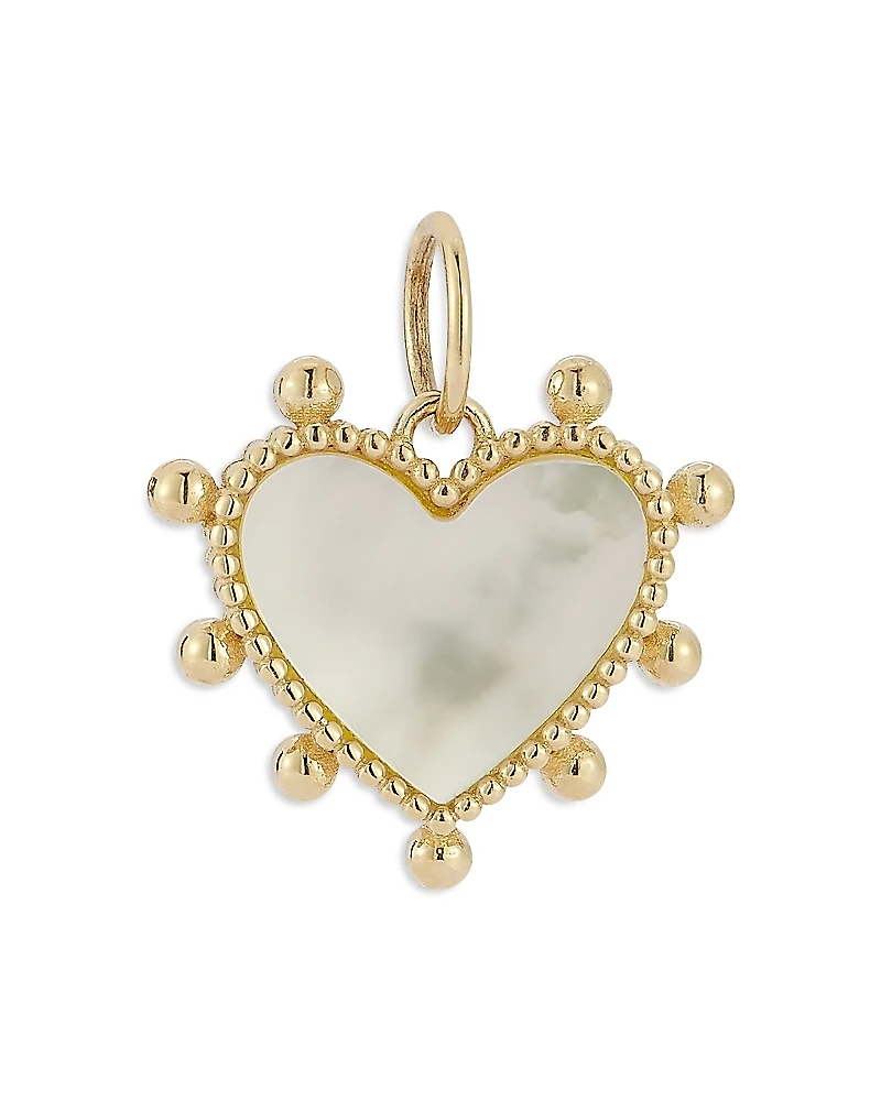 Bloomingdale's Fine Collection Mother Of Pearl Heart Pendant