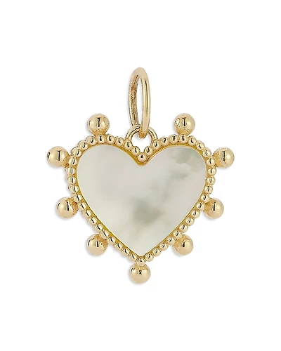 Bloomingdale's Fine Collection Mother Of Pearl Heart Pendant
