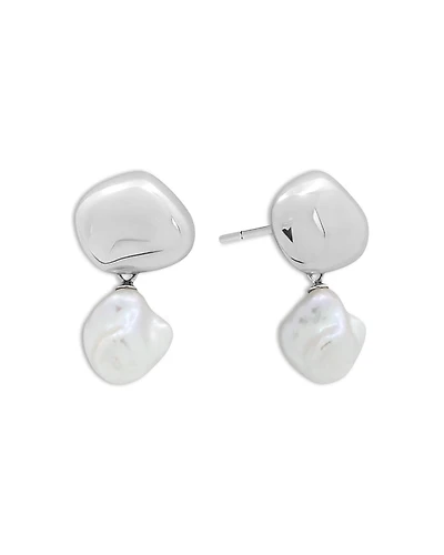 Shashi Cultured Freshwater Pearl Drop Earrings