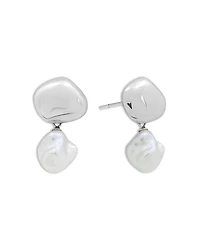 Shashi Cultured Freshwater Pearl Drop Earrings