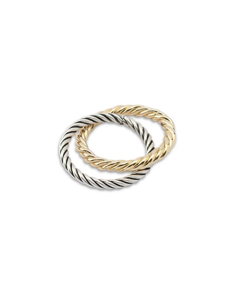Rope Chain Double Band Ring