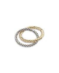 Rope Chain Double Band Ring