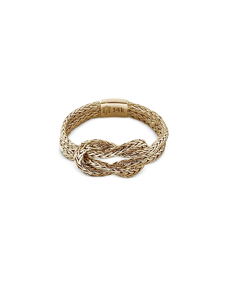 John Hardy 14K Yellow Gold & Sterling Silver Love Knot Ring