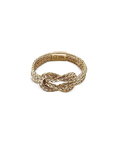 John Hardy 14K Yellow Gold & Sterling Silver Love Knot Ring
