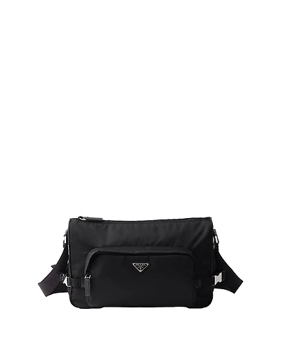 Prada Large Re-Nylon and Saffiano Leather Shoulder Bag