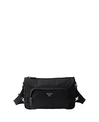 Prada Large Re-Nylon and Saffiano Leather Shoulder Bag