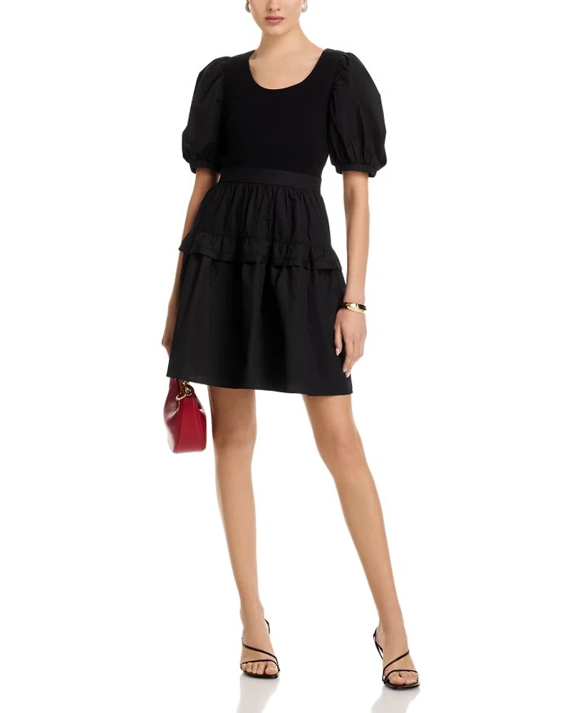 Puffed Sleeve Dress