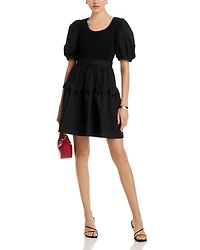 Puffed Sleeve Dress