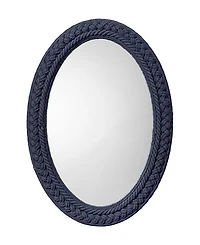 Jamie Young Club Cotton Rope Braided Oval Wall Mirror