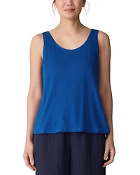 Scoop Neck Linen Tank Top