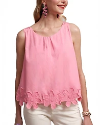 Frances Valentine Zennia Flower Hem Tank