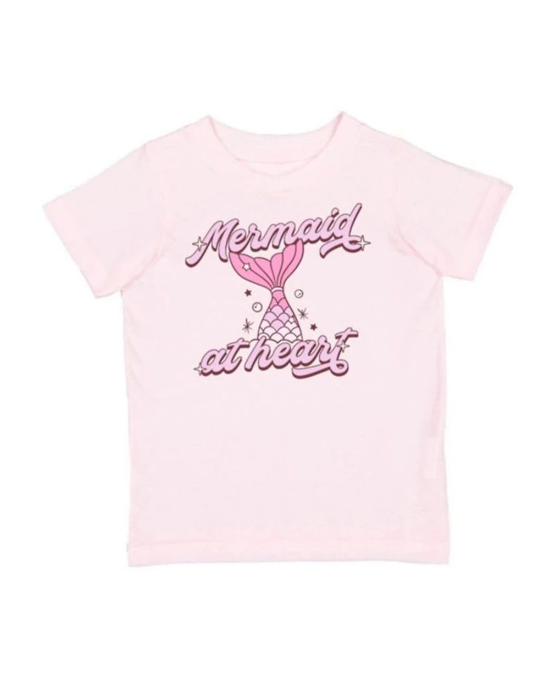 Girls' Mermaid At Heart Short Sleeve T-Shirt - Baby, Little Kid, Big Kid