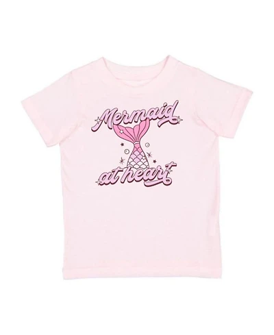 Girls' Mermaid At Heart Short Sleeve T-Shirt - Baby, Little Kid, Big Kid