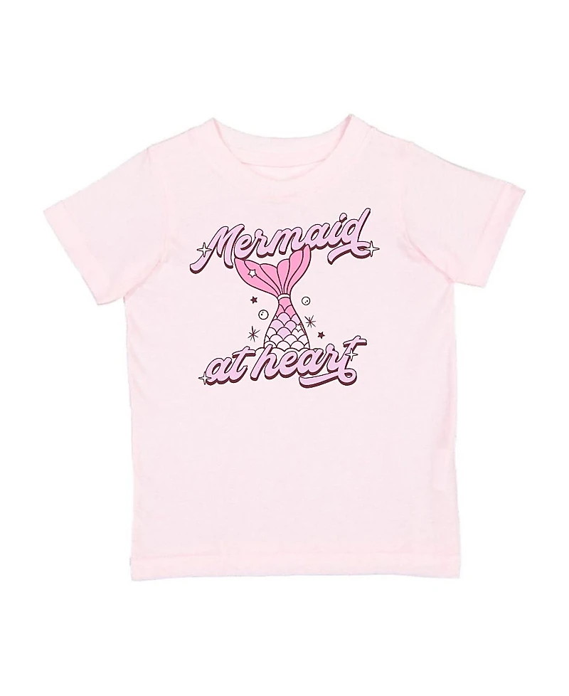 Sweet Wink Girls' Mermaid At Heart Short Sleeve T-Shirt - Baby, Little Kid