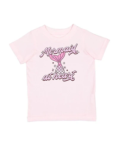 Sweet Wink Girls' Mermaid At Heart Short Sleeve T-Shirt - Baby, Little Kid