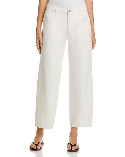District High Rise Column Ankle Jeans Washed Sandstone