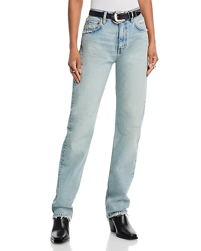 Re/Done The Blondie High Rise Straight Jeans